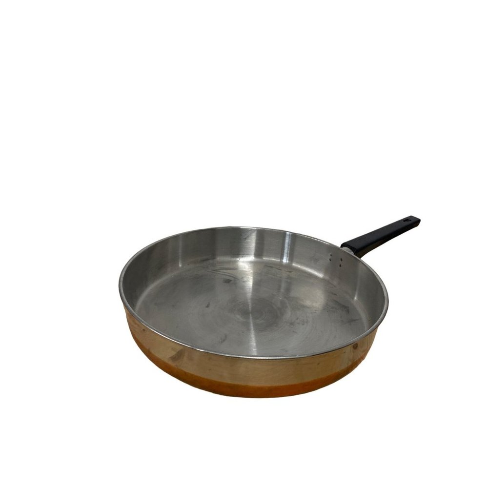 Nasco copper bottom cooking pan 10"